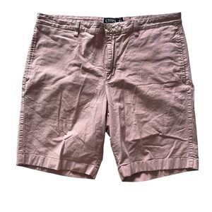 Chaps Men's Size 38 Stretch Red Maroon Chino Shorts Pockets Cotton